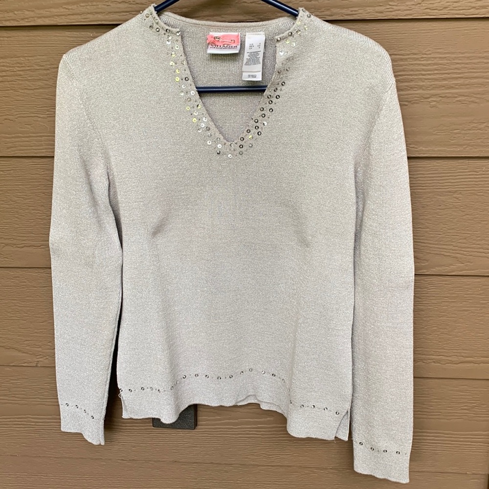 Gorg silver sequined tunic